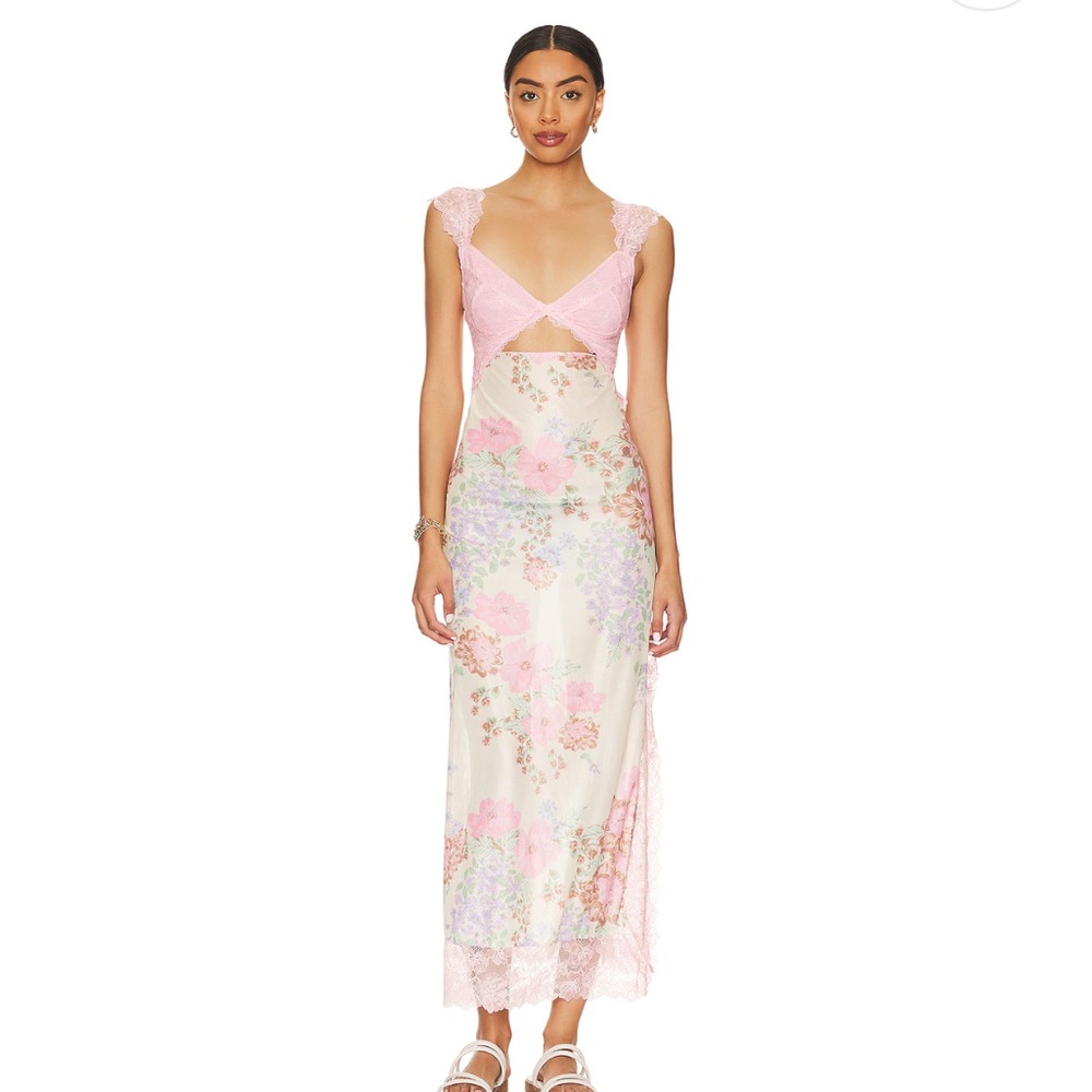 Floral Lace Maxi Dress
